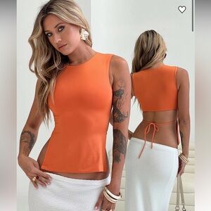 Princess Polly Uzo Top Orange